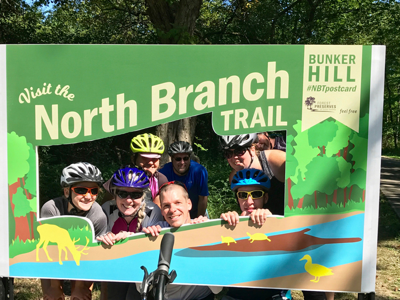 Stopping for a selfie along the North Branch Trail.