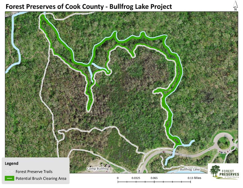 Map of area for Palos trail project