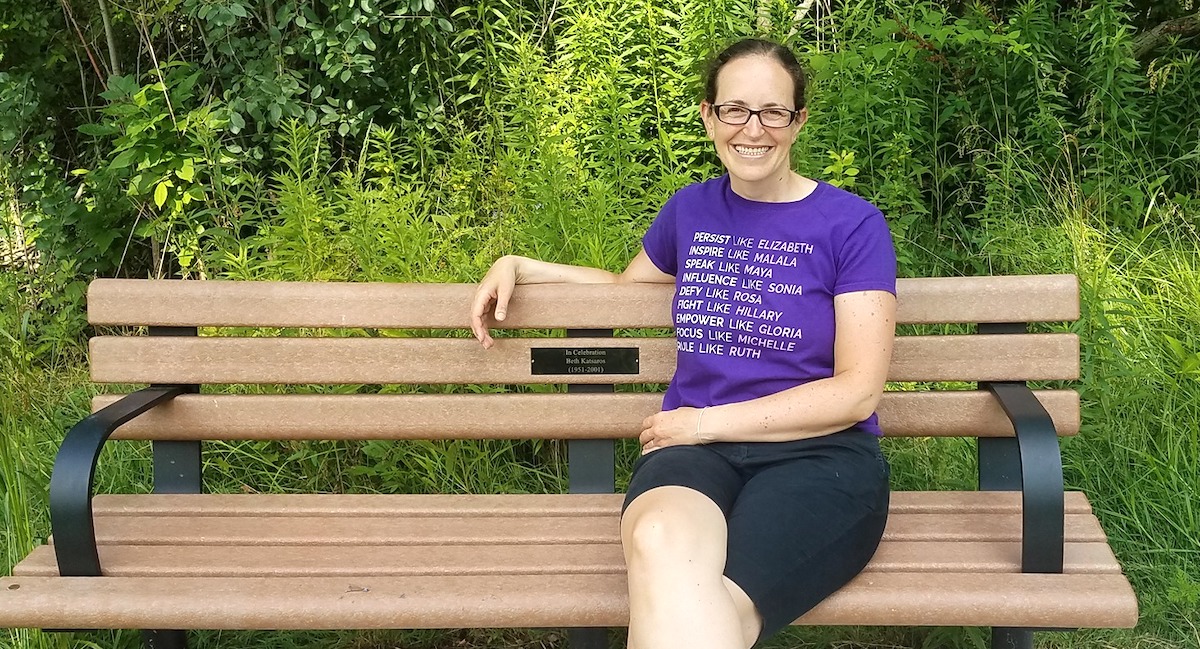 park bench tree