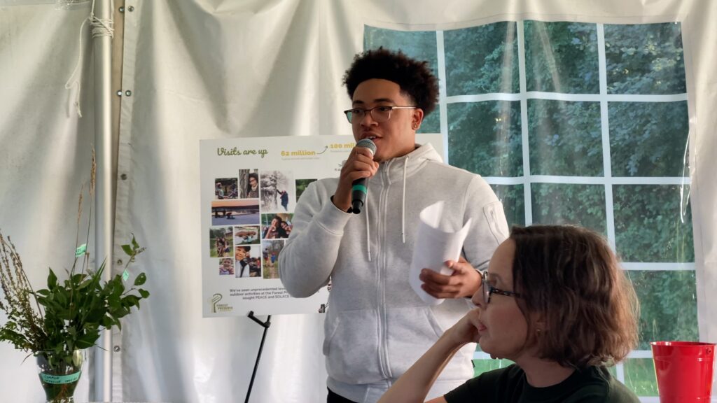 Davion Hickland, Forest Preserve Experience Crew Leader who began as a crew member in 2017